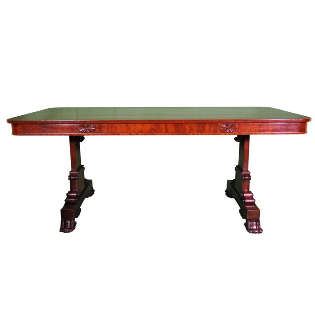 Empire Table with Lyre Legs, 1840 For Sale - Image 9 of 9
