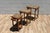 Vintage Moroccan Inlaid Nesting Tables | Moorish Geometric Side Tables Set of 3 For Sale - Image 10 of 18