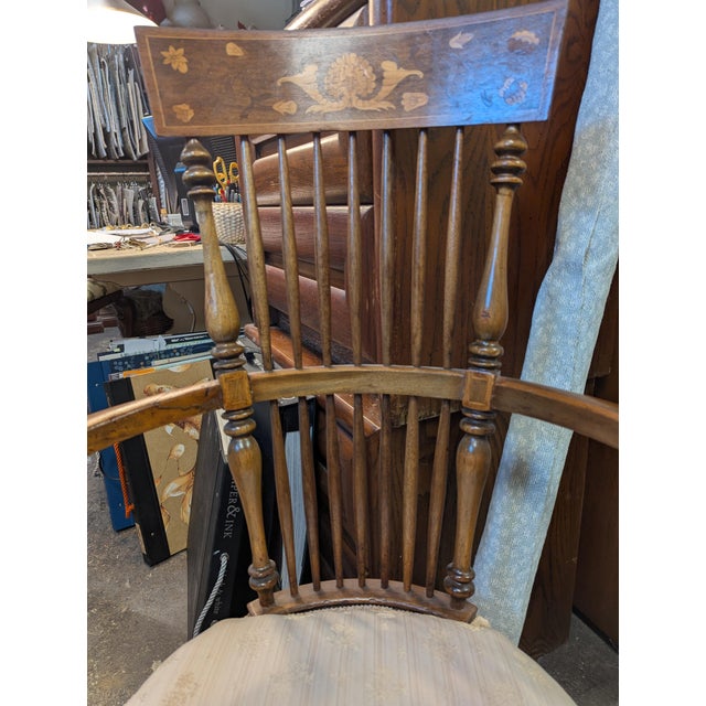 1930s Inlay Arm Chair For Sale - Image 10 of 11