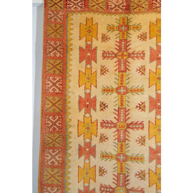 Moroccan Orange Vintage Beni MGuild Rug 1960s For Sale - Image 12 of 12