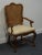 High End Vintage Solid Walnut Louis XV French Provincial Cane Back Dining Arm Chair 640-552 For Sale - Image 4 of 8