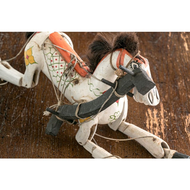 Vintage Wooden Horse Marionette Puppet For Sale In New York - Image 6 of 8