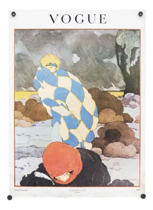 Vogue Early December Winter Wind Manifesto Condé Nast Di Lepape, 1970s, Paper