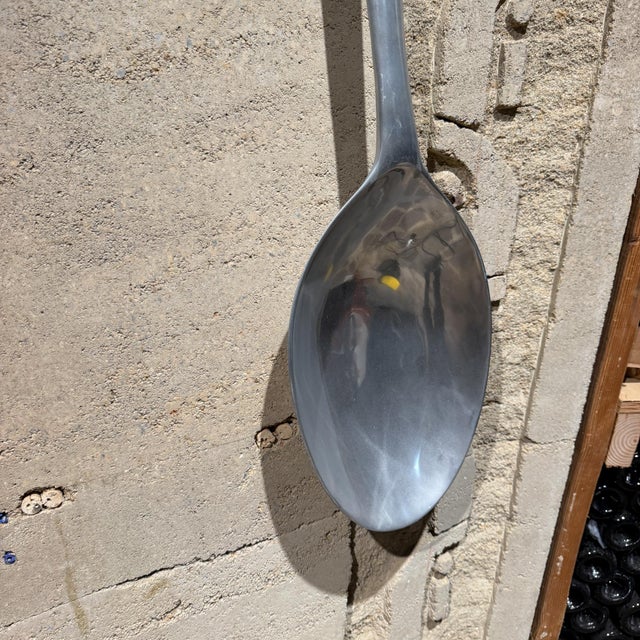 Oversize Aluminum Spoon and Fork Curtis Jere Pop Art Wall Sculpture For Sale - Image 11 of 14