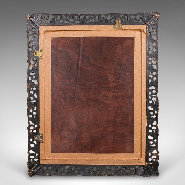 Wood 1950's Vintage Wall Mirror For Sale - Image 7 of 7