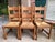 Set 6 Vintage French Ladder Back Dining Chairs Rush Seat Oak Country Farmhouse For Sale - Image 13 of 18