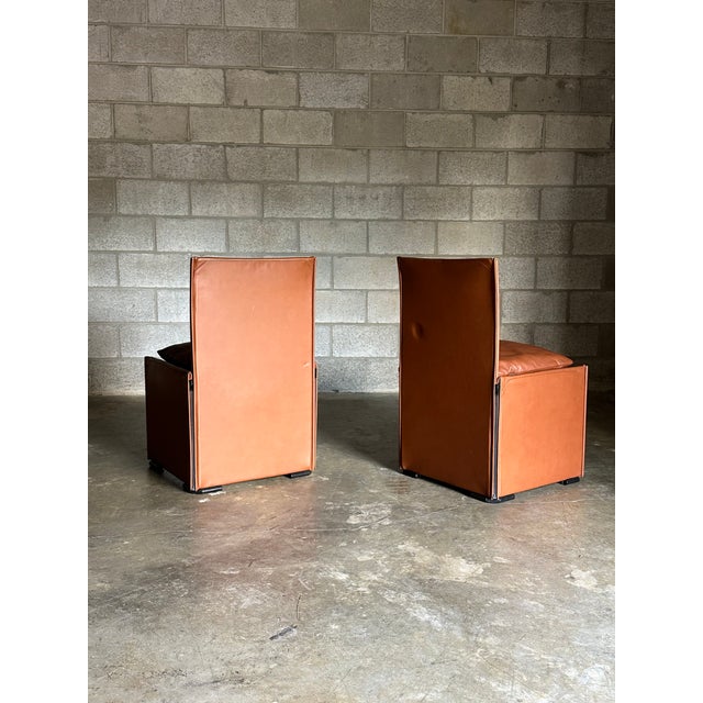 Animal Skin 1980s Mario Bellini “Break” Chairs for Cassina- Set of 2 For Sale - Image 7 of 10