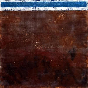 Andrew Francis "Sky Box" Contemporary Abstract Encaustic Painting 2019