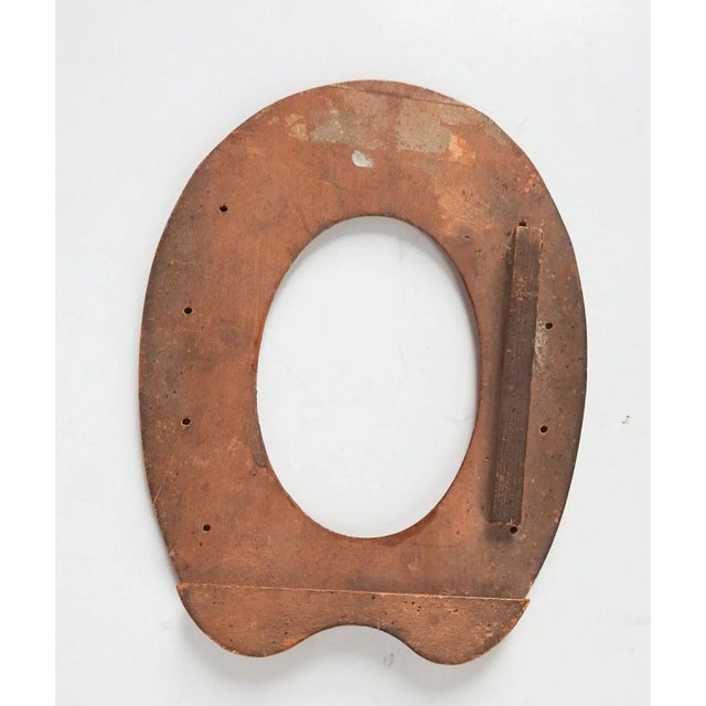 English Antique Mauchline Treenware Horseshoe Picture Frame For Sale - Image 3 of 4