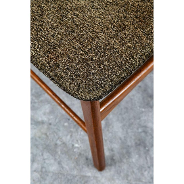 1960s Mid Century Modern Dining Chairs Set 4 Mobler Ladder Back Farstrup Teak Grey MCM For Sale - Image 10 of 12