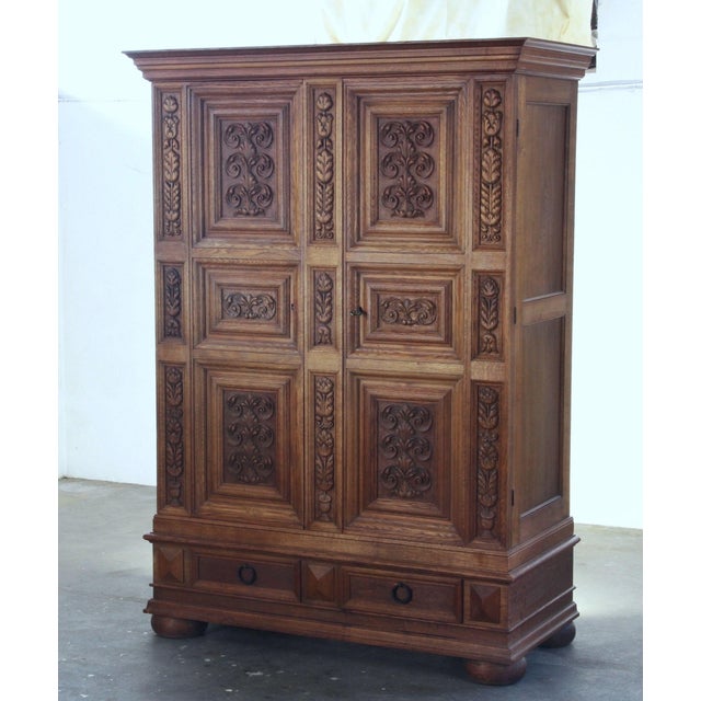 Vintage Danish Brutalist Cabinet in Oak, 1890s For Sale - Image 17 of 17