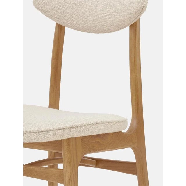 200-190 Chair in Wood and Cream Bouclé, 2023 For Sale - Image 4 of 7