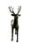 American Standing Deer With Antlers, Bronze Sculpture For Sale - Image 3 of 4
