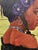 Figurative Dolls, Not Babies by Joseph Idowu | Acrylic on canvas Portrait of a girl holding a stuffed animal. For Sale - Image 3 of 5
