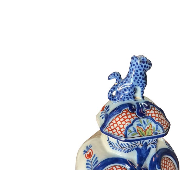 Early 19th Century Polychrome Delft Ginger Jars For Sale - Image 10 of 18
