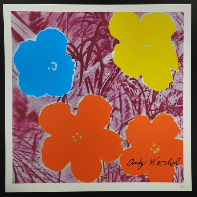 Andy Warhol / CMOA, Flowers, 1980s, Limited Edition Lithograph For Sale - Image 8 of 8