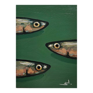 Sardines Oil Painting by Vivek Mandalia For Sale