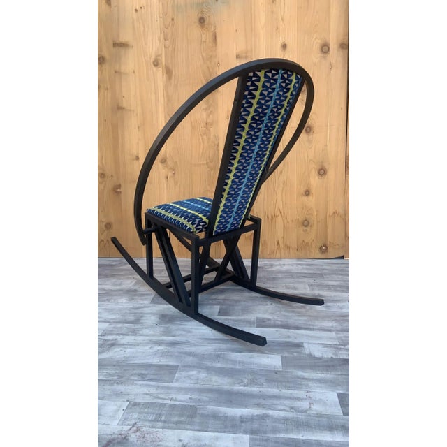 Vintage Pascal Mourgue Style Rocking Chair Newly Upholstered