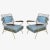 White Pair of 1950s Cast Iron Club Chairs by Maurizio Tempestini for Salterini For Sale - Image 8 of 8