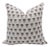 Fabdivine Indian Block Print Cushion Cover 26x26 Inch Off-White Linen-Kohinoor For Sale