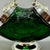 Emerald Green Cut Glass Biscuit Barrel from James Deakin & Sons, 1920 For Sale - Image 4 of 18