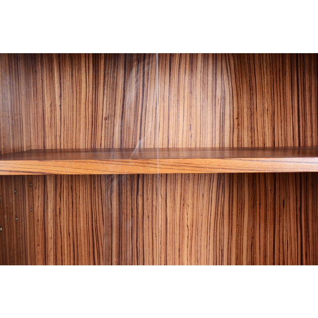 Brown Art Deco Bookcase in Elm and Mahogany, 1920s For Sale - Image 8 of 18