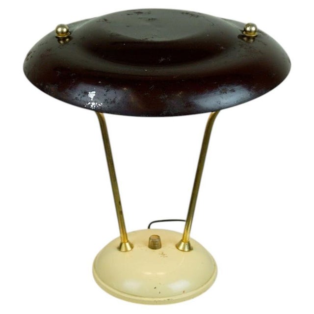 Mid-Century Italian Adjustable Brass Table Lamp, 1950s For Sale - Image 12 of 12