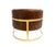 Pasargad Home Vicenza Genuine Leather Barrel Chair, Brown For Sale - Image 4 of 9