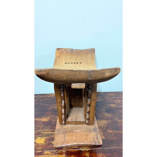 Tribal Vintage Hand-Carved Tribal Stool, Mid-20th Century For Sale - Image 3 of 4