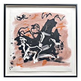 Emil Schumacher, Original Terragraph from the Book of Genesis, 1998, No. 8 For Sale