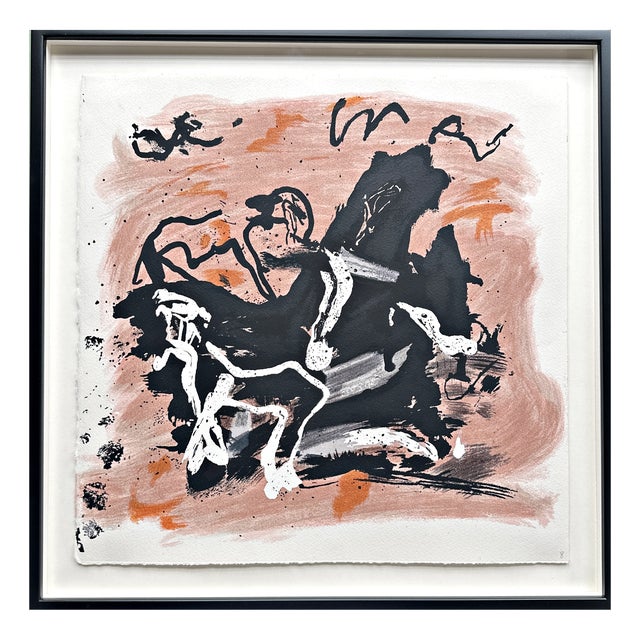 Emil Schumacher, Original Terragraph from the Book of Genesis, 1998, No. 8 For Sale