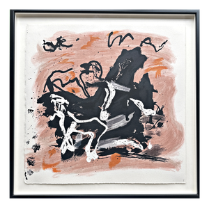 Emil Schumacher, Original Terragraph from the Book of Genesis, 1998, No. 8
