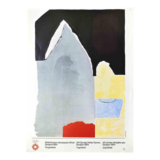 XIV Olympic Winter Games Sarajevo Poster, 1983 For Sale