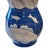 1990s Vintage Mid-Century Modern Jay Willfred Andrea by Sadek Blue & White Fish Hand Painted Pitcher For Sale - Image 5 of 7