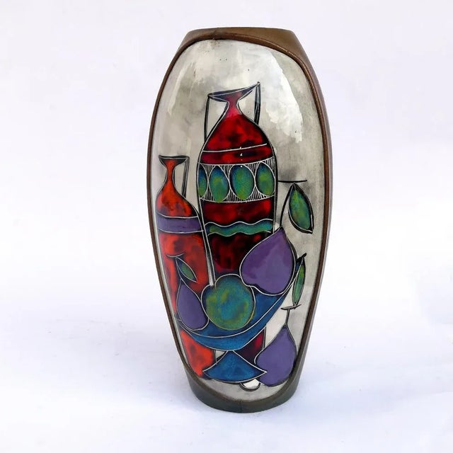 1960s Ceramic Vase from Cantagalli , 1955 For Sale - Image 5 of 5