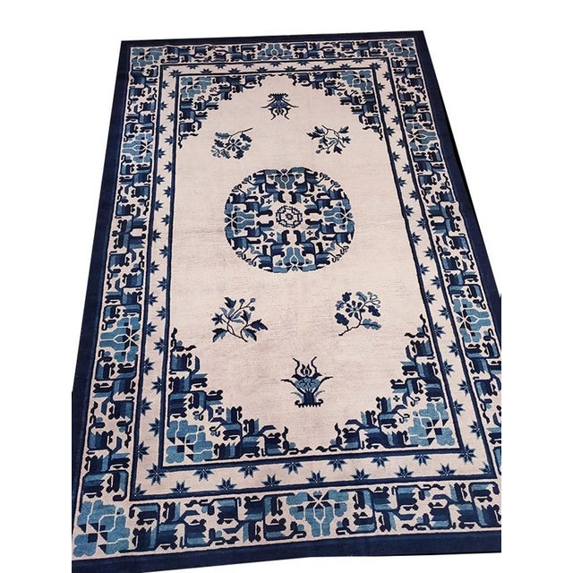 Antique Chinese - Ningxia rug, size: 5'4" x 8'3".