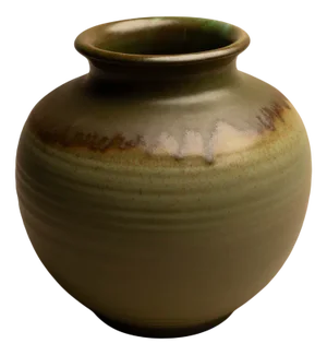 Ribbed Vase by Martha Katzer for the Majolika Manufactory Karlsruhe, 1930s