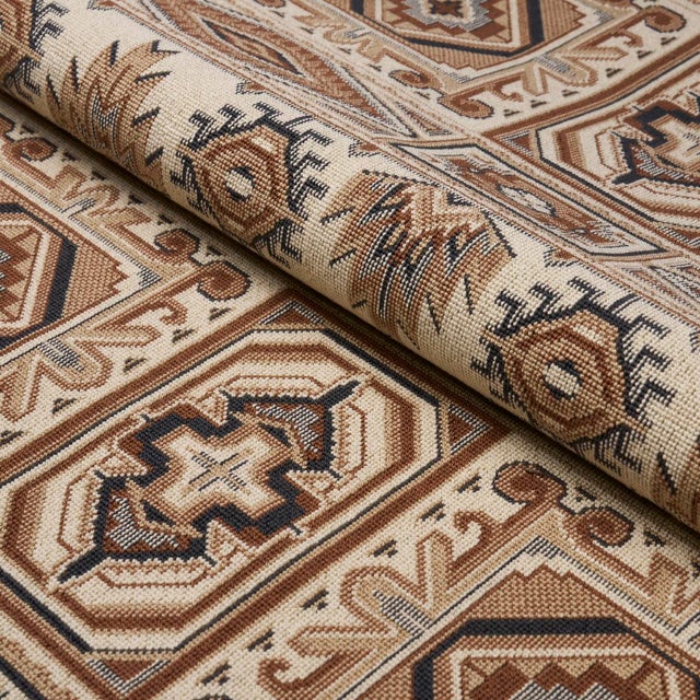 Not Yet Made - Made To Order SAMPLE - Schumacher Crowley Epingle Fabric In Brown For Sale - Image 5 of 5