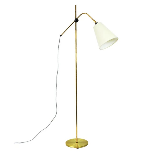 Modern Brass Floor Lamp with Adjustable Arm & Head, 1970s For Sale - Image 16 of 16