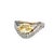 An Argyle Diamond 18ct White gold and Yellow gold set ladies diamond ring. The ring features a central Marquise cut fancy...