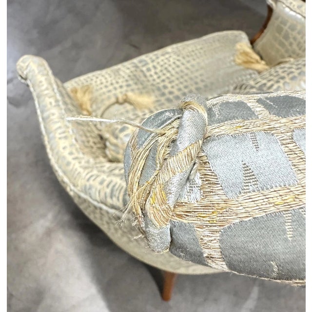 Late 20th Century Upholstered Accent Arm Chair For Sale - Image 13 of 14