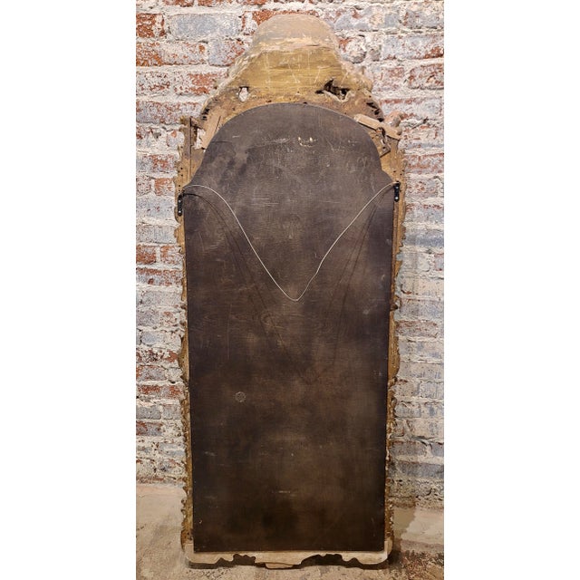 Wood 18th Century Italian Carved Giltwood Grotto Mirror W/ Seashell Motif For Sale - Image 7 of 7