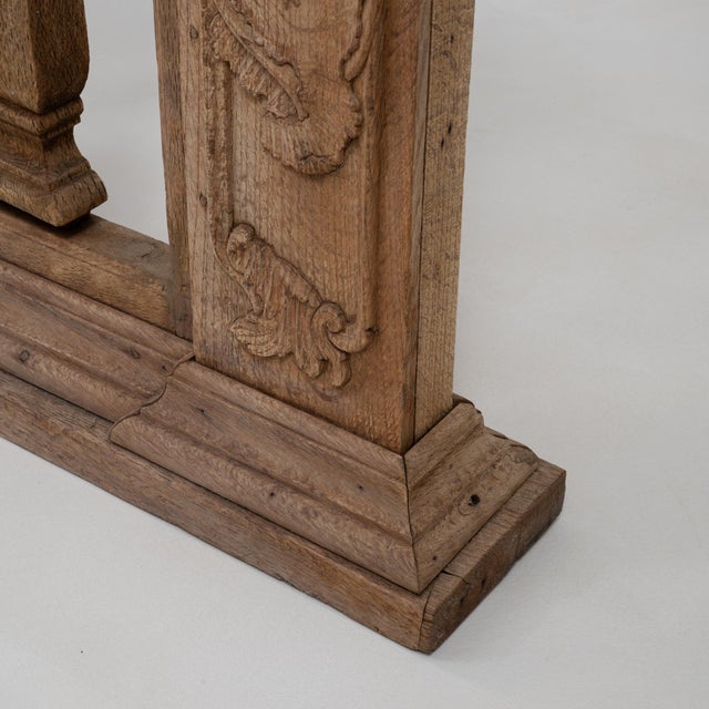 1780s French Hand-carved Oak Balustrade For Sale - Image 9 of 18