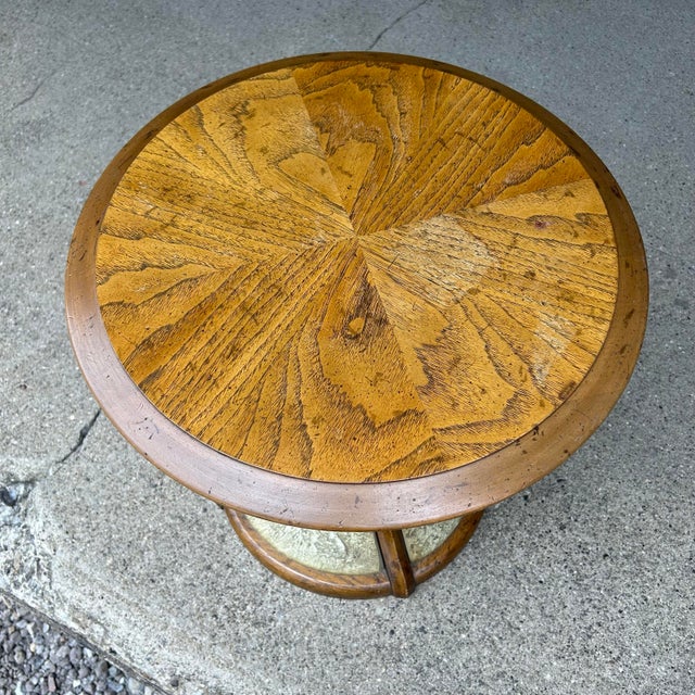 Heritage Plaster and Oak Side Table For Sale - Image 10 of 12