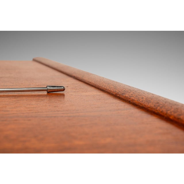 Wood Danish Mid-Century Modern "Floating" Executive Desk in Teak by Dyrlund, Denmark, C. 1960s For Sale - Image 7 of 18