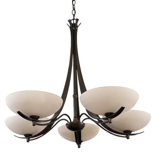 Hubbardton Forge Aegis Five Light Chandelier For Sale