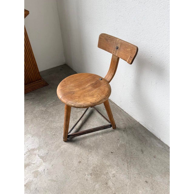 Tripod Workshop Chair, 1950s For Sale - Image 11 of 18