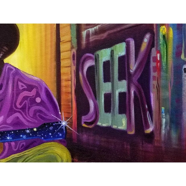 Ara Deinde Pandemic Play, 2022 Acrylic on canvas 40 x 30 x 1 in Unique work Includes a Certificate of Authenticity...