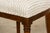 Sourced in Provence, France, this set of eight French Directoire walnut dining chairs showcases the restrained elegance...