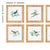 These sweet little songbirds will make your walls sing. Finished off with rattan frames, this petite set of six prints are...